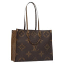 LOUIS VUITTON Monogram Reverse Giant On The Go GM Tote Bag M45320 Auth BD313S-1