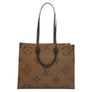 LOUIS VUITTON Monogram Reverse Giant On The Go GM Tote Bag M45320 Auth BD313S-2