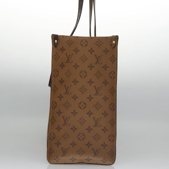LOUIS VUITTON Monogram Reverse Giant On The Go GM Tote Bag M45320 Auth BD313S