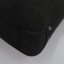 Salvatore Ferragamo Gancini Tote Bag Canvas Black Auth BD344-9