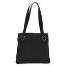 Salvatore Ferragamo Gancini Tote Bag Canvas Black Auth BD344-13