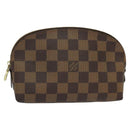 LOUIS VUITTON Damier Ebene Pochette Cosmetic PM Pouch N47516 LV Auth BD360-1