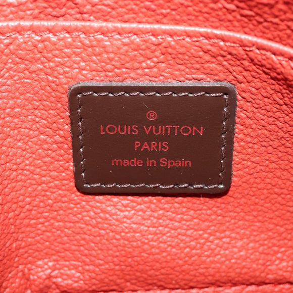LOUIS VUITTON Damier Ebene Pochette Cosmetic PM Pouch N47516 LV Auth BD360