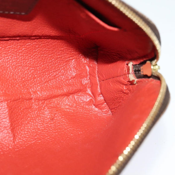 LOUIS VUITTON Damier Ebene Pochette Cosmetic PM Pouch N47516 LV Auth BD360