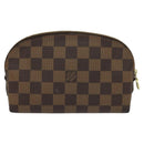 LOUIS VUITTON Damier Ebene Pochette Cosmetic PM Pouch N47516 LV Auth BD360-2