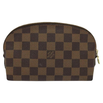 LOUIS VUITTON Damier Ebene Pochette Cosmetic PM Pouch N47516 LV Auth BD360 - 0