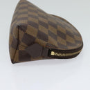 LOUIS VUITTON Damier Ebene Pochette Cosmetic PM Pouch N47516 LV Auth BD360-4