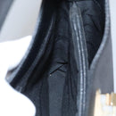 Salvatore Ferragamo Gancini Shoulder Bag Leather Black Auth BD371-18