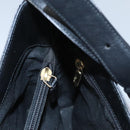 Salvatore Ferragamo Gancini Shoulder Bag Leather Black Auth BD371-19