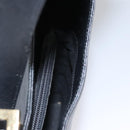 Salvatore Ferragamo Gancini Shoulder Bag Leather Black Auth BD371-21