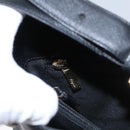 Salvatore Ferragamo Gancini Shoulder Bag Leather Black Auth BD371-22