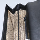 SAINT LAURENT Shoulder Bag Leather Black Gold Auth BD372-20