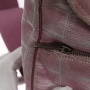 CHANEL New Travel Line Backpack Canvas Pink CC Auth BD376-16