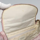 CHANEL New Travel Line Backpack Canvas Pink CC Auth BD376-18