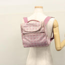 CHANEL New Travel Line Backpack Canvas Pink CC Auth BD376-28