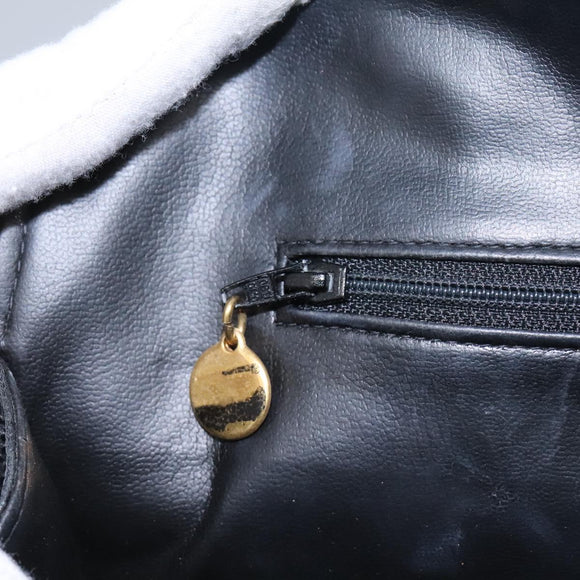 CHANEL COCO Mark Tote Bag Caviar Skin Black CC Auth BD379