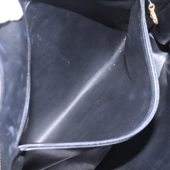 CHANEL COCO Mark Tote Bag Caviar Skin Black CC Auth BD379