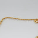 Salvatore Ferragamo Gancini Chain Shoulder Bag Leather Silver Gold Auth BD416-8
