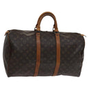 LOUIS VUITTON Monogram Keepall 50 Boston Bag M41426 LV Auth BD429-1