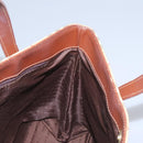 BURBERRY Nova Check Hand Bag PVC Beige Brown gold Auth BD438-18