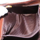 BURBERRY Nova Check Hand Bag PVC Beige Brown gold Auth BD438-11