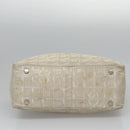 CHANEL New travel line Tote Bag Canvas Beige CC Auth BD439-6