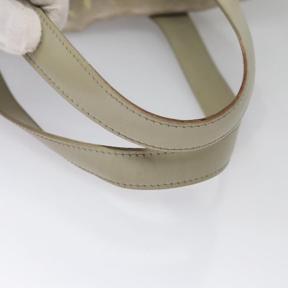 CHANEL New travel line Tote Bag Canvas Beige CC Auth BD439