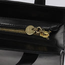 Salvatore Ferragamo Vala Shoulder Bag Leather Black Gold Auth BD443-10