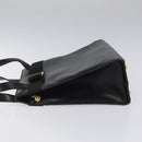 Salvatore Ferragamo Vala Shoulder Bag Leather Black Gold Auth BD443-4