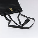 Salvatore Ferragamo Vala Shoulder Bag Leather Black Gold Auth BD443-7