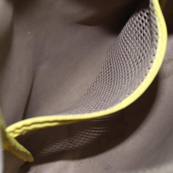 LOUIS VUITTON Damier Geant LV Cup Weatherly Bag Yellow M80636 LV Auth BD482