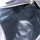 CHANEL Matelasse Tassel Shoulder Bag Lamb Skin Black Gold CC Auth BD484A-17