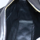 CHANEL Matelasse Tassel Shoulder Bag Lamb Skin Black Gold CC Auth BD484A-18