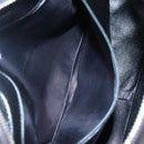 CHANEL Matelasse Tassel Shoulder Bag Lamb Skin Black Gold CC Auth BD484A-19