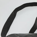 CHANEL Matelasse Tassel Shoulder Bag Lamb Skin Black Gold CC Auth BD484A-8