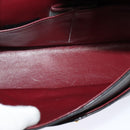 CHANEL Matelasse 25 Double Flap Chain Bag Lamb Skin Black Gold CC Auth BD485A-9