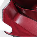 CHANEL Matelasse 25 Double Flap Chain Bag Lamb Skin Black Gold CC Auth BD485A-25