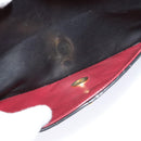 CHANEL Matelasse 25 Double Flap Chain Bag Lamb Skin Black Gold CC Auth BD485A-26