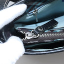 BURBERRY Nova Check Blue Label Shoulder Bag Canvas Blue Silver Auth BD488-20