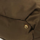 PRADA Tote Bag Nylon Khaki Gold Auth BD489-15
