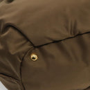 PRADA Tote Bag Nylon Khaki Gold Auth BD489-16