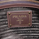PRADA Tote Bag Nylon Khaki Gold Auth BD489-17