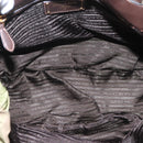 PRADA Tote Bag Nylon Khaki Gold Auth BD489-10