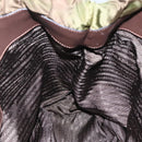 PRADA Tote Bag Nylon Khaki Gold Auth BD489-19