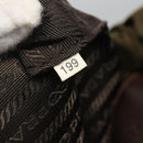 PRADA Tote Bag Nylon Khaki Gold Auth BD489-12