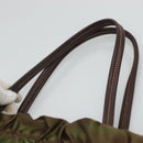PRADA Tote Bag Nylon Khaki Gold Auth BD489-8