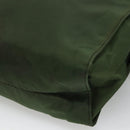 PRADA Hand Bag Nylon Khaki Auth BD490-15