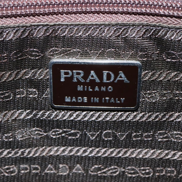PRADA Hand Bag Nylon Khaki Auth BD490