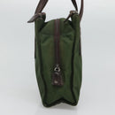 PRADA Hand Bag Nylon Khaki Auth BD490-3