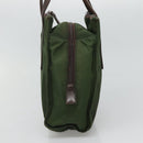 PRADA Hand Bag Nylon Khaki Auth BD490-4